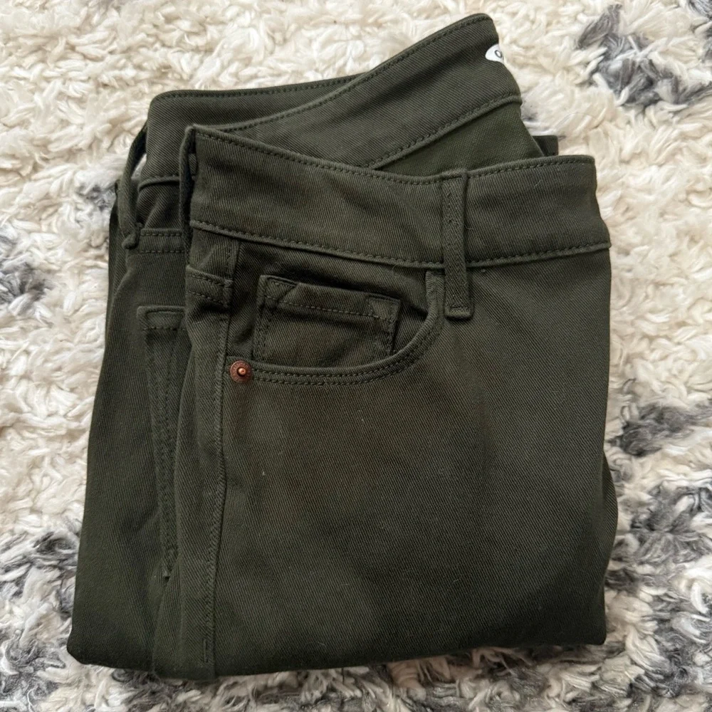 Old Navy Olive Green Super Skinny Rockstar Jeans - Picture 9 of 11